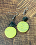 Earrings - Yellow Round