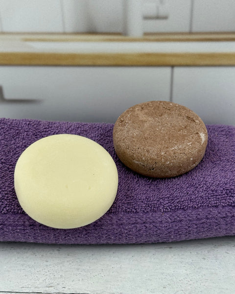 Rosemary Mint Hair Care Bar Set | Shampoo + Conditioner Bundle | Plastic-Free