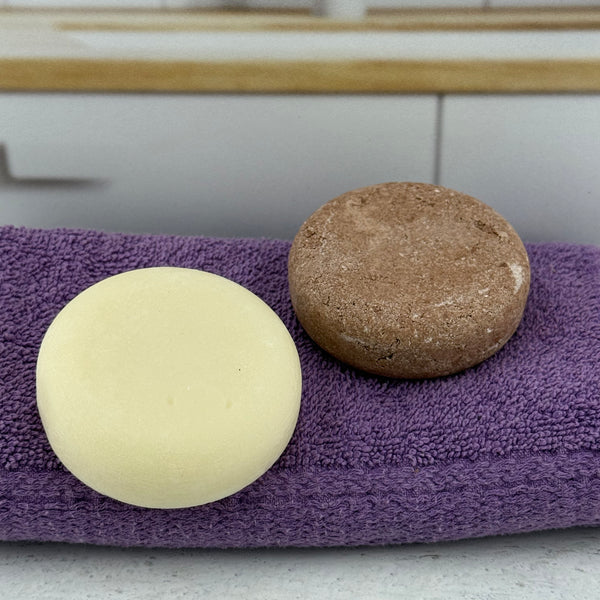 Rosemary Mint Hair Care Bar Set | Shampoo + Conditioner Bundle | Plastic-Free