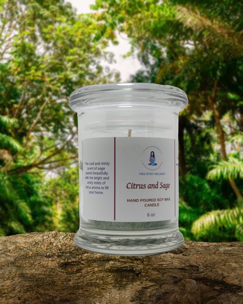 Candle - Citrus & Sage - 6 oz